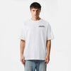 t-shirt blancF1 mclaren noir et orange de face 
