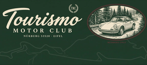 Alfombrilla de ratón Eifel Tourismo Motor Club, detalle del diseño impreso