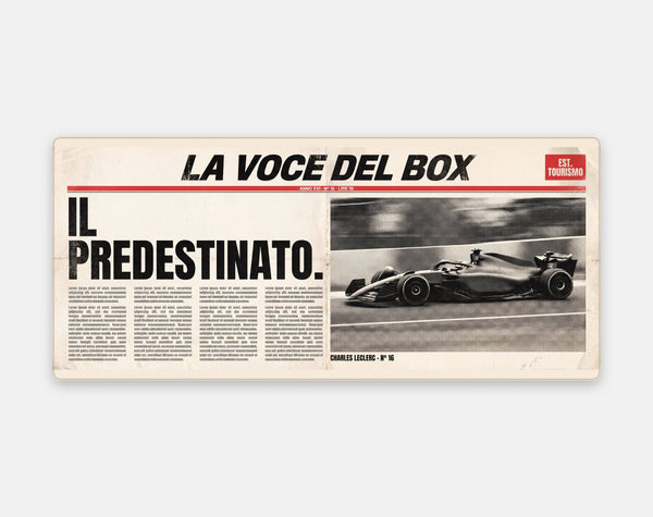 Alfombrilla de ratón Charles Leclerc Il Predestinato, vista de la alfombrilla en plano