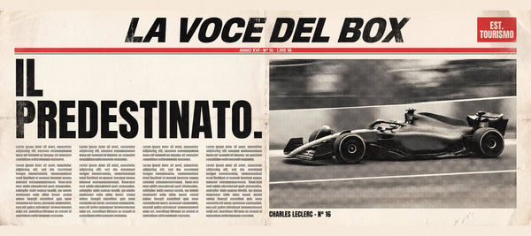 Alfombrilla de ratón Charles Leclerc Il Predestinato, detalle del diseño impreso