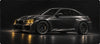 Alfombrilla de ratón BMW M2 negro faros amarillos, detalle del diseño impreso