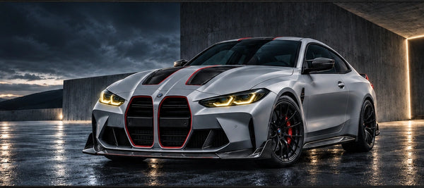 Alfombrilla de ratón BMW M4 CSL, detalle del diseño impreso