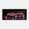 Alfombrilla de ratón Porsche 911 GT3 RS 992 rosa, vista de la alfombrilla en plano