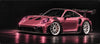 Alfombrilla de ratón Porsche 911 GT3 RS 992 rosa, detalle del diseño impreso