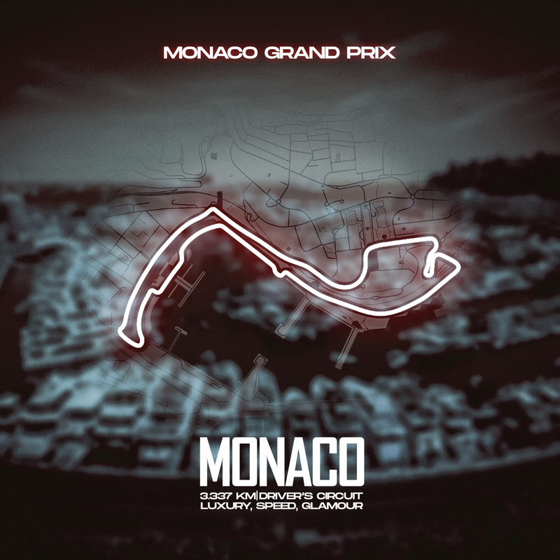 Lienzo Circuito F1 Mónaco, vista 2