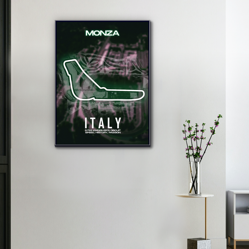 Lienzo Circuito F1 Monza Italia, vista 1