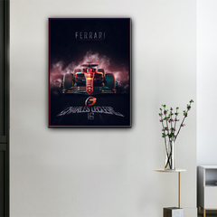 Lienzo F1 Ferrari Charles Leclerc