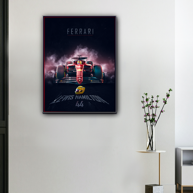 Lienzo F1 Lewis Hamilton, vista 1