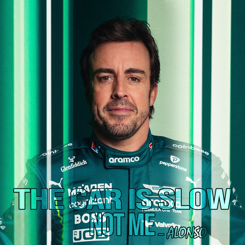 Lienzo F1 Alonso – El coche es lento, no yo, vista 2