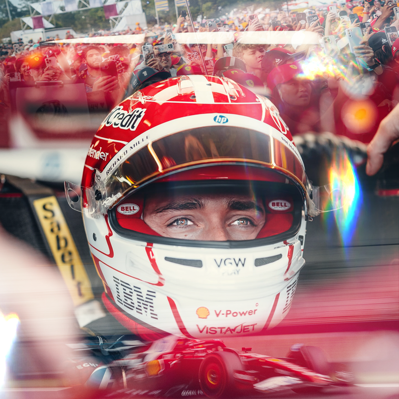 Lienzo F1 En los Ojos de Charles Leclerc, vista 2