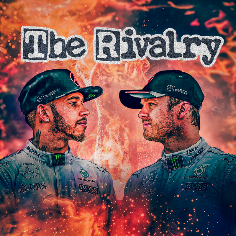 Lienzo F1 Lewis Hamilton y Nico Rosberg The Rivalry, vista 2
