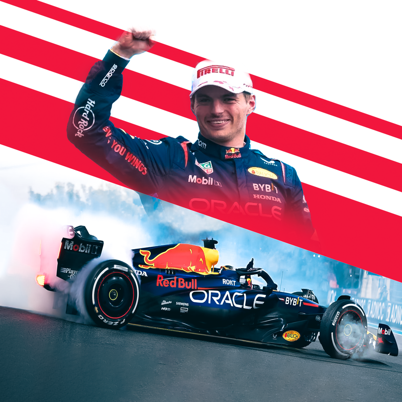 Lienzo F1 Max Verstappen El Drift de Monza, vista 2
