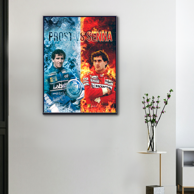Lienzo F1 Prost VS Senna, vista 1