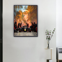 Lienzo F1 Verstappen x Red Bull Un Segundo para Reinar
