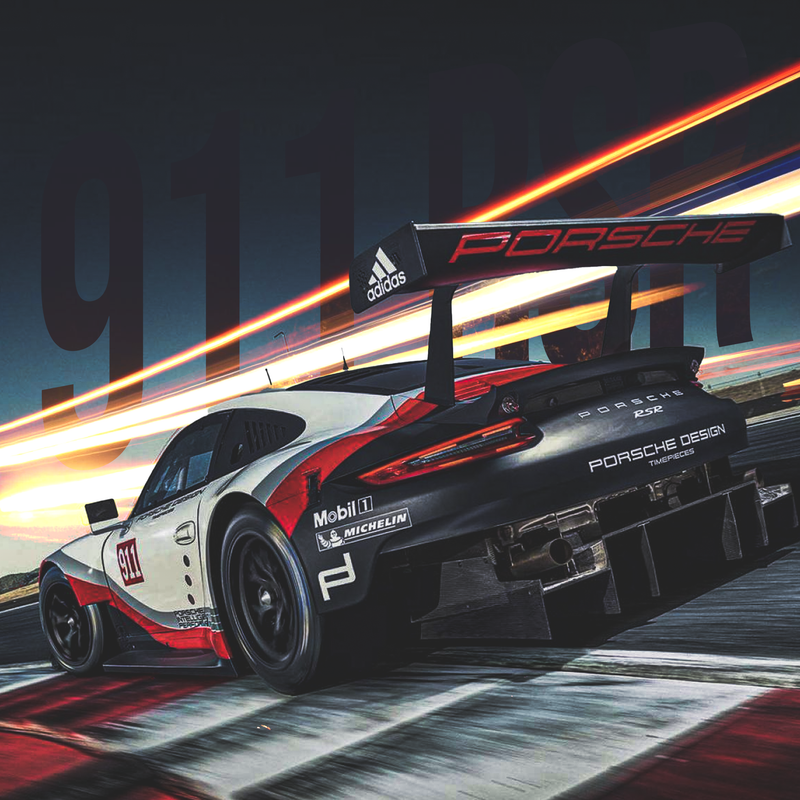 Lienzo Porsche 911 GT3 RSR, vista 2