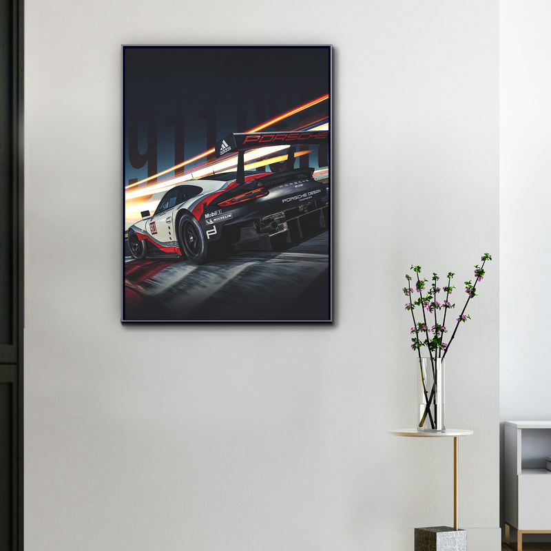 Lienzo Porsche 911 GT3 RSR, vista 1