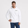 Sweat Dodge Demon 170 Last Call blanc vu de face en plan rapproché avec logo Tourismo
