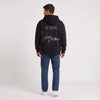 Sudadera con capucha Jaguar D-Type Le Mans N°6 Born for Le Mans negra, visto de espaldas