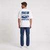 T-shirt Jaguar XJ220 blanc vu de dos avec design Private Run