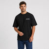 T-shirt Maserati 250F Scuderia Elegance noir vu de face en plan rapproché avec logo Tourismo