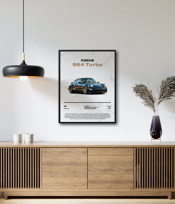 Póster Porsche 964 Turbo