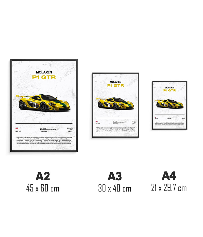 Póster McLaren P1 GTR, vista 3
