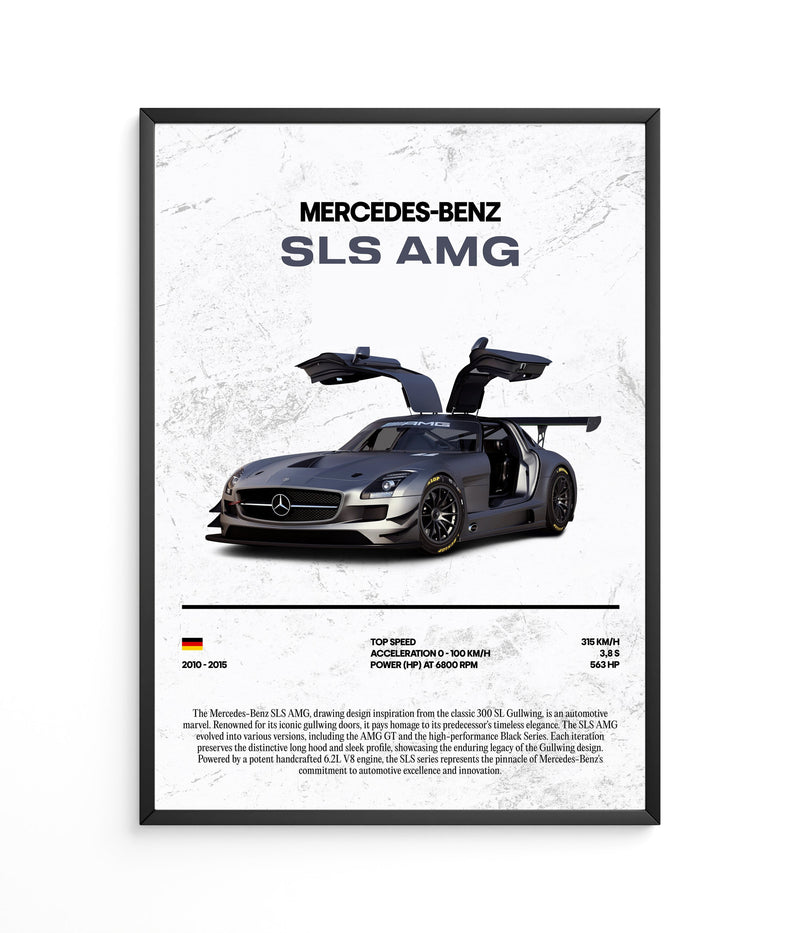 Póster Mercedes-Benz SLS AMG, vista 2