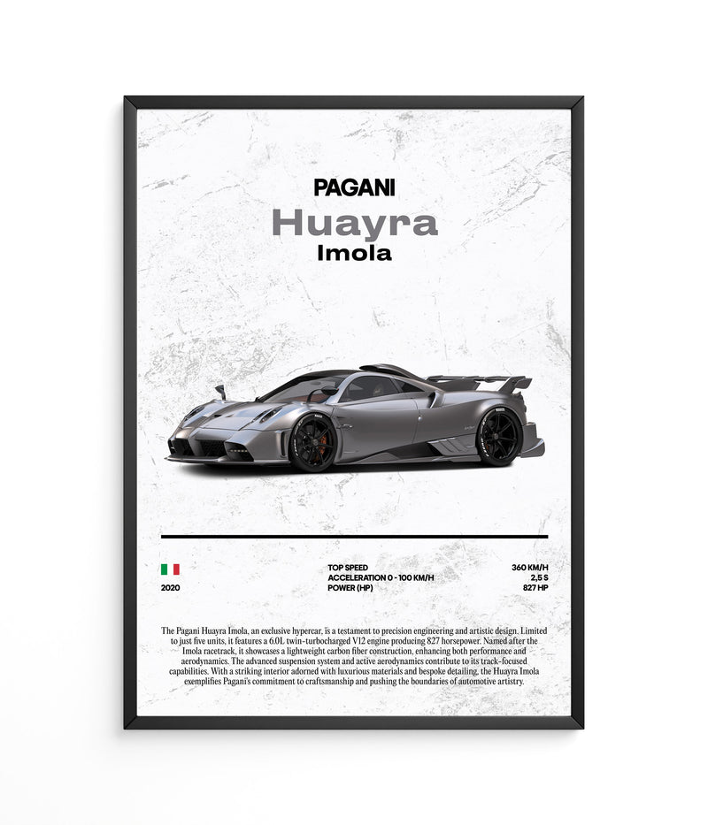 Póster Pagani Huayra Imola, vista 2