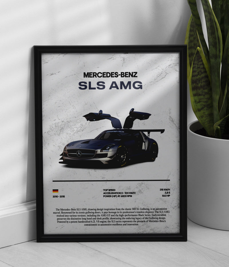 Póster Mercedes-Benz SLS AMG, vista 1