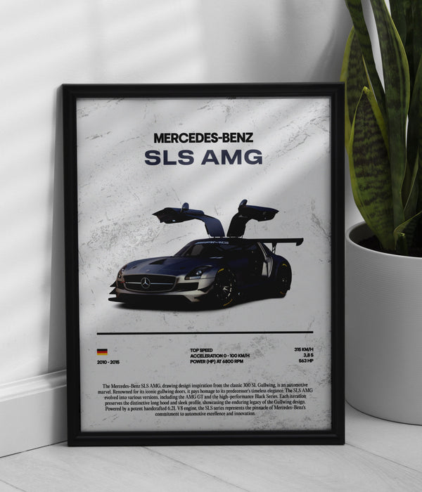 Póster Mercedes-Benz SLS AMG