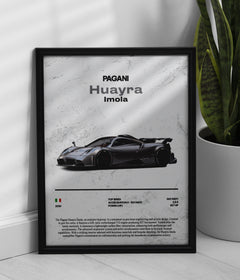 Póster Pagani Huayra Imola